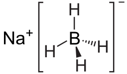ساختار شیمیایی سدیم بوروهیدرید